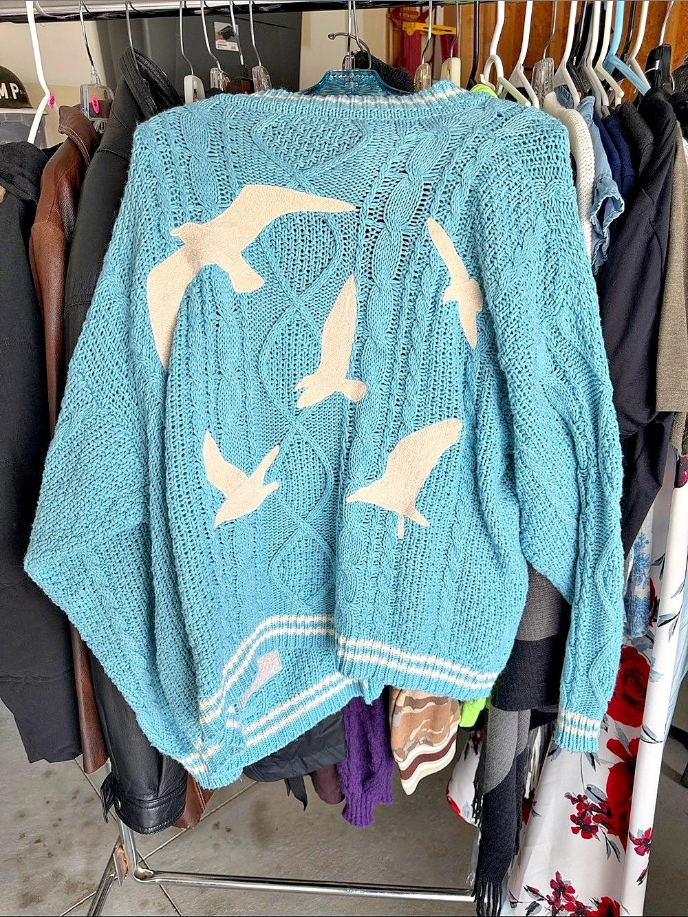 Taylor Swift 1989 Taylor's Version Cardigan Blue M/L - Picture 3 of 4